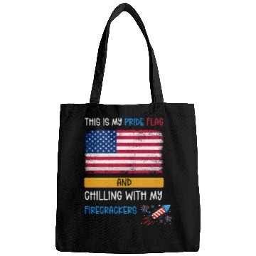 Discover This Is My Pride Flag USA American 4th Of July Bags