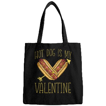 Discover Hot Dog Adult Heart Valentines Day Bags