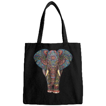 Discover Elephant Mandala for a Art lover Elephant fan Bags