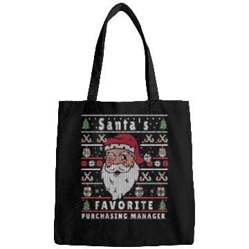 Discover Santas XMAS Ugly Christmas Purchasing-Manager Bags