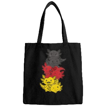 Discover German Flag Axolotl German Germany Bags