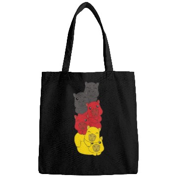 Discover German Flag Capybara German Germany Bags