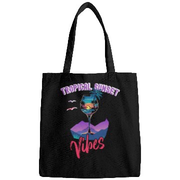 Discover Tropical Sunset Vibes Bags