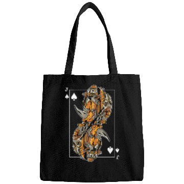 Discover Rhinoceros Steampunk Card Game Jack of Spades Bags
