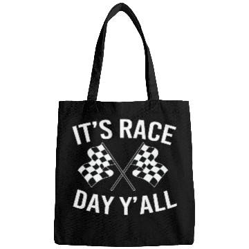 Discover Drag Racing Racetrack Checkered Flag Race Day Bags