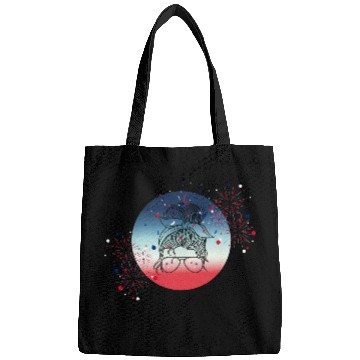 Discover 4th Of July Fireworks Messy Bun Bags
