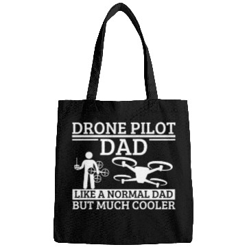 Discover Quadcopter Drone Pilot Dad Father Quote Funny Bags