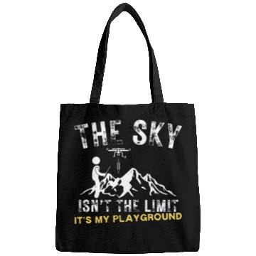 Discover Quadcopter Sky Is Not The Limit Funny Drone Pilot Bags