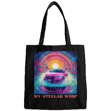 Discover Synthwave Art Futuristic Car Bags