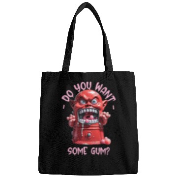 Discover Funny Dark Humor Slobbering Bubblegum Machine Bags