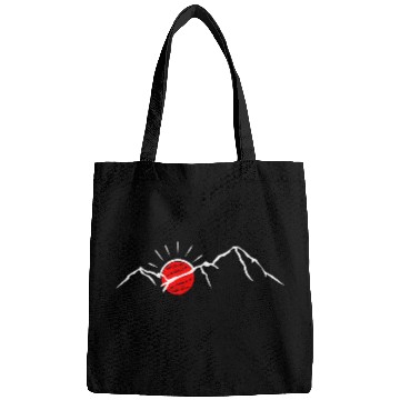 Discover Mountain sketch sun Bags