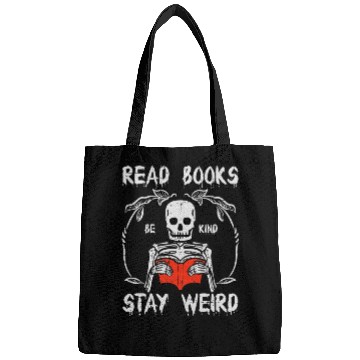 Discover Skeleton Stay Weird Read Bags