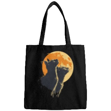 Discover Charming Cat Duo with Moon for a Cat Lover Bags