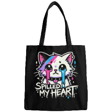 Discover Gothic Emo Cat Design For Cat Lovers And Bags