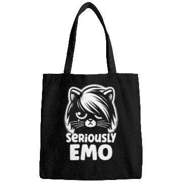 Discover Gothic Emo Cat Design For Cat Lovers And Bags
