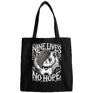 Discover Gothic Emo Cat Design For Cat Lovers And Bags