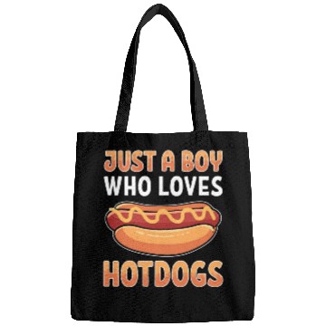 Discover Just a Boy Who Loves Hotdogs Bags