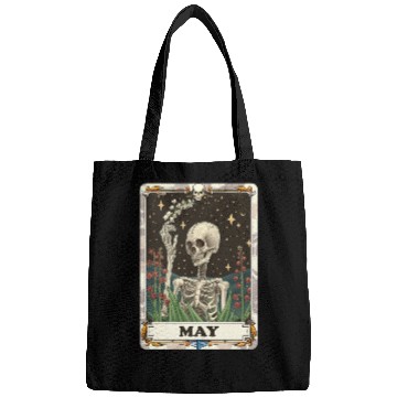 Discover May Gothic Tarot Card - Lily of the Valley & Skele Bags