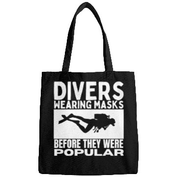Discover Scuba Diving Mask Pun Funny Scuba Diver Bags