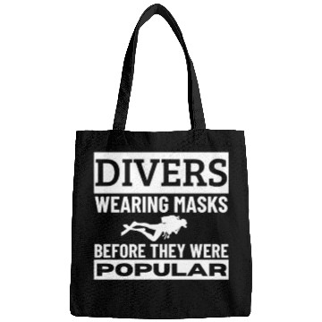 Discover Scuba Diving Mask Pun Funny Scuba Diver Bags
