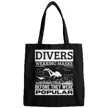 Discover Scuba Diving Mask Pun Funny Scuba Diver Bags