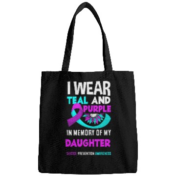 Discover I Wear Teal And Purple For My Daughter Suicide Bags