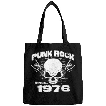 Discover Punk Rock Since 1976 - Skull Rock Hands 48th Bags
