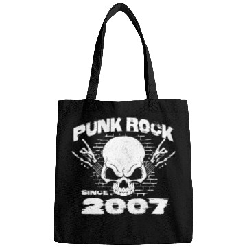 Discover Punk Rock Since 2007 - Skull Rock Hands 17th Bags