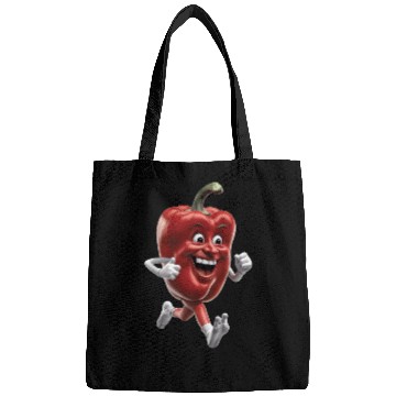 Discover Red Bell Pepper Running Realistic Bags