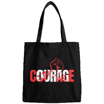 Discover Courage-Typography Design Bags
