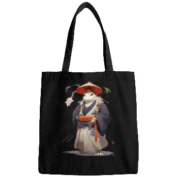 Discover Anime Samurai Frog Bags
