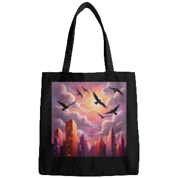 Discover Geometric Twilight City Bags