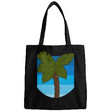 Discover Tropical Palm Tree Over an Ocean Bags