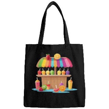 Discover ice cream cart on the beach Bags