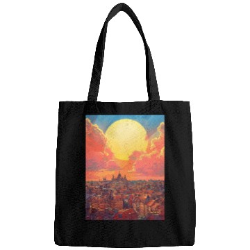 Discover Sunset in Dublin Ireland Bags