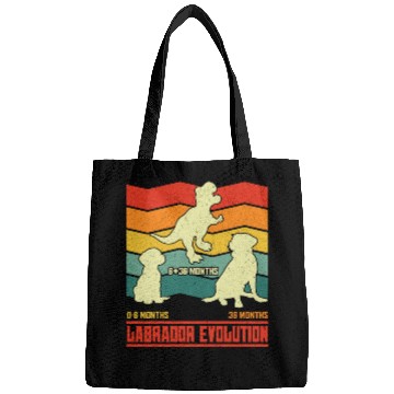 Discover Labrador Lover LABRADOR EVOLUTION Funny Bags