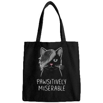 Discover Gothic Emo Cat Design For Cat Lovers And Bags