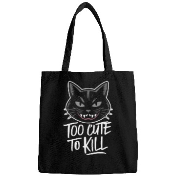 Discover Gothic Emo Cat Design For Cat Lovers And Bags