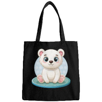 Discover polar bear cub Bags