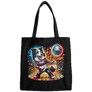 Discover Disco Border Collie dog Bags