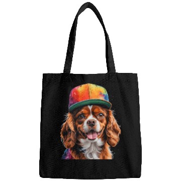 Discover Cavalier Charles Spaniel Snapback Graphic Bags