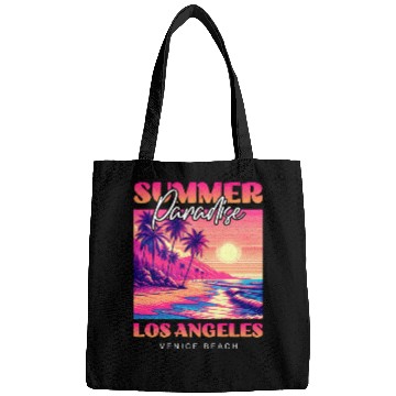 Discover Summer Paradise Los Angeles Venice Beach Bags