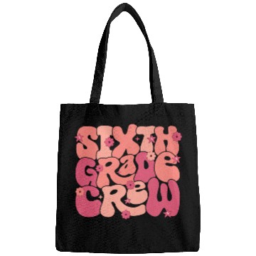 Discover Back School Funny Sixth Teacher Bags