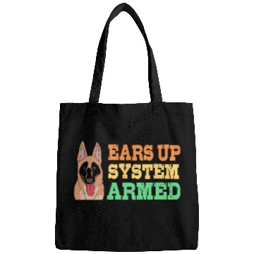 Discover Retro Dog Ears Up System Armed Belgian Malinois Bags