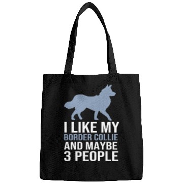 Discover Funny Dog Lover Border Collie Bags