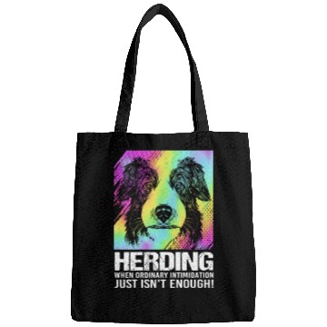 Discover Dog Humor Pet Puppy Owner Funny Border Collie Bags