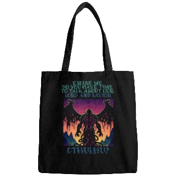 Discover Lord & Savior Cthulhu Cult Lovecraft Necronomicon Bags