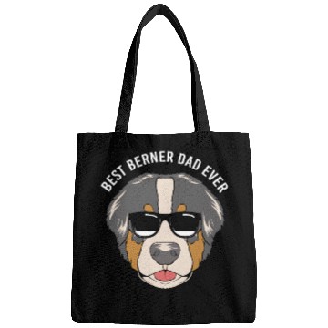 Discover Best Bernese Dad Funny Bernese Dog With Glasses Bags