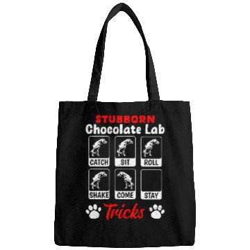 Discover Labrador STUBBORN CHOCOLATE LAB TRICKS Bags