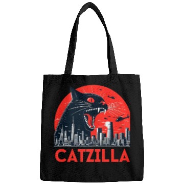 Discover Catzilla Cat Japanese Premium Bags
